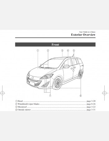 mazda premacy 2012 owners manual